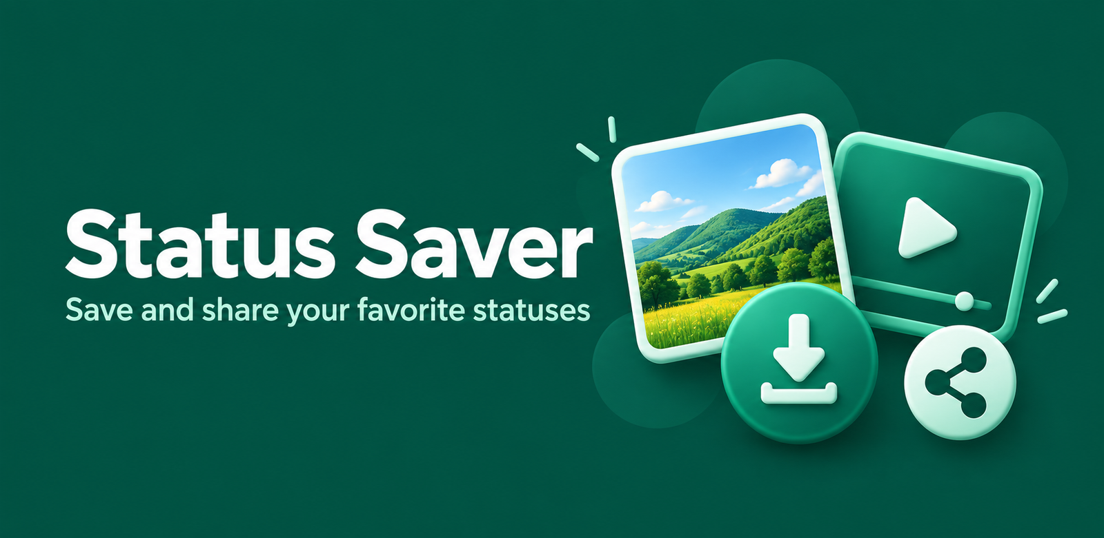 Status Saver Banner Preview