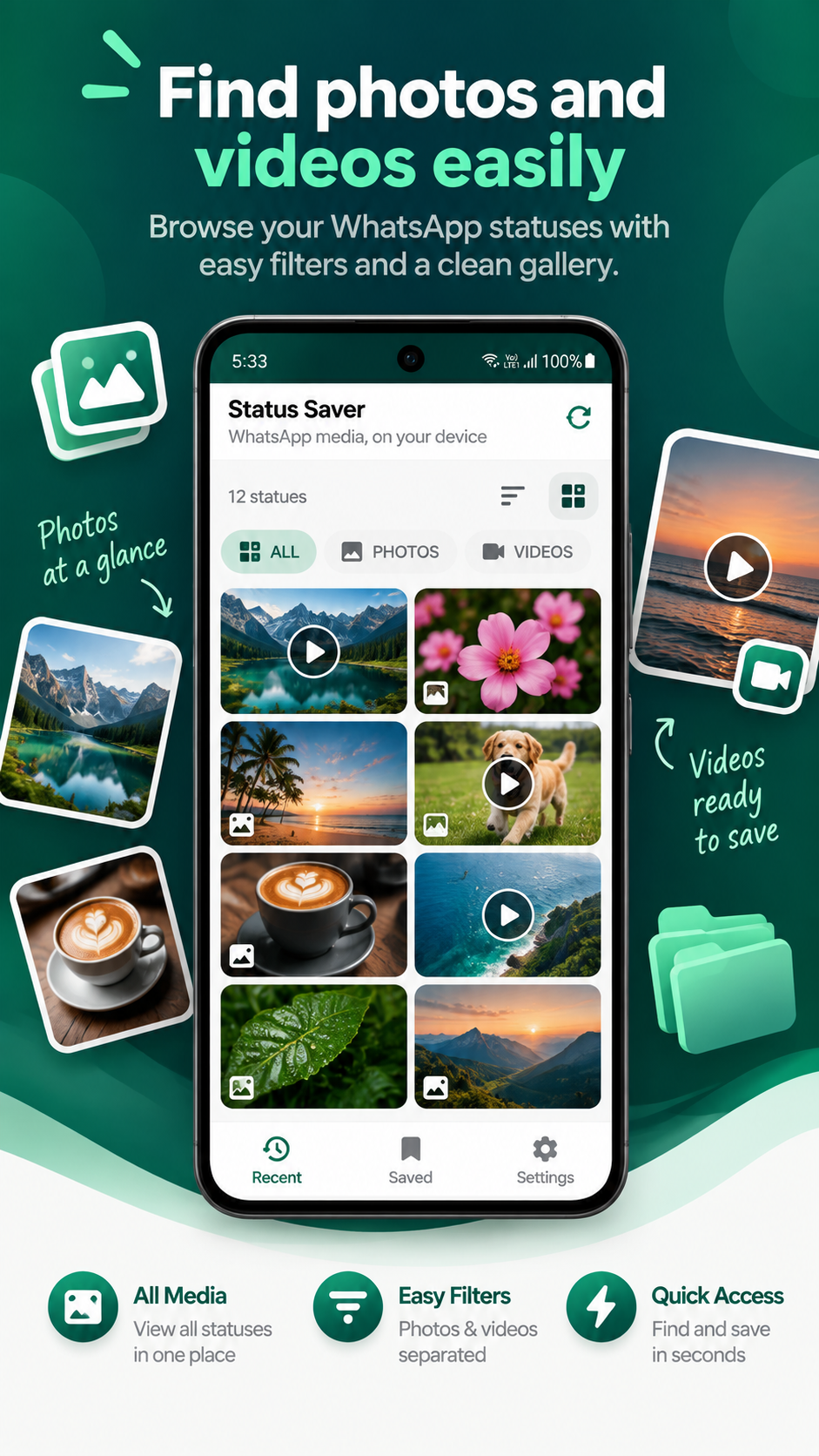 Status Saver Showcase 3